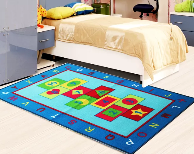 Kids Rugs Toddler Toys Play Mat Girls Boys Bedroom Crawling Soft Nursery Carpets 3