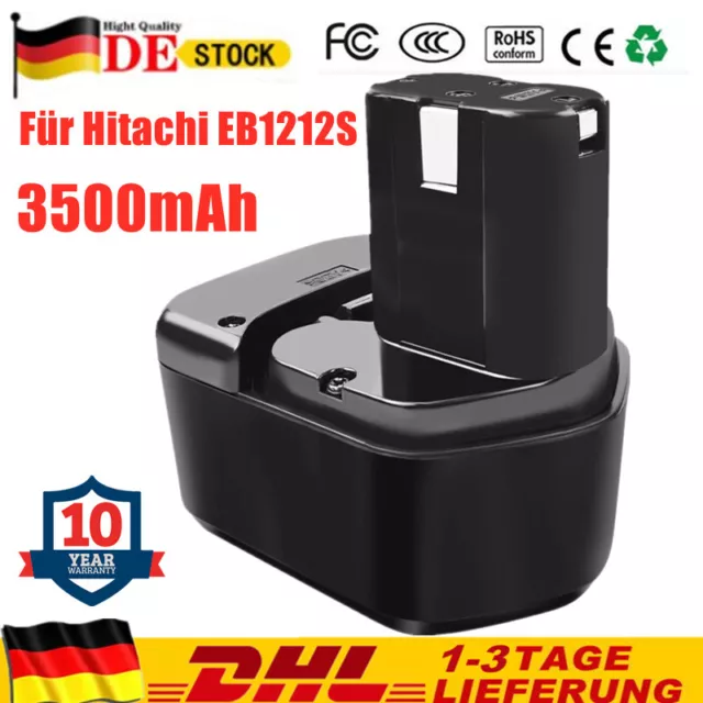 12V 3.5Ah NI-MH Akku für Hitachi EB1212S EB1214L EB1214S EB1220BL WH12DAF DN12DY