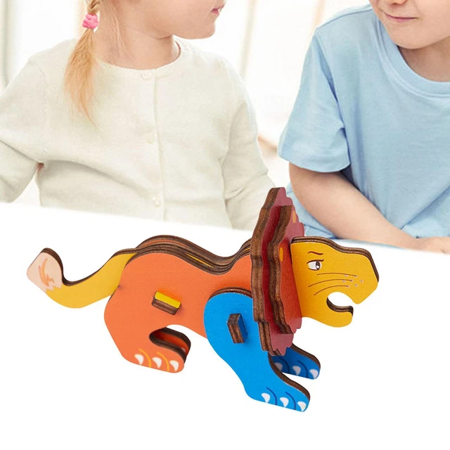wooden puzzle toys Animal Jigsaw Insert Puzzle Lion
