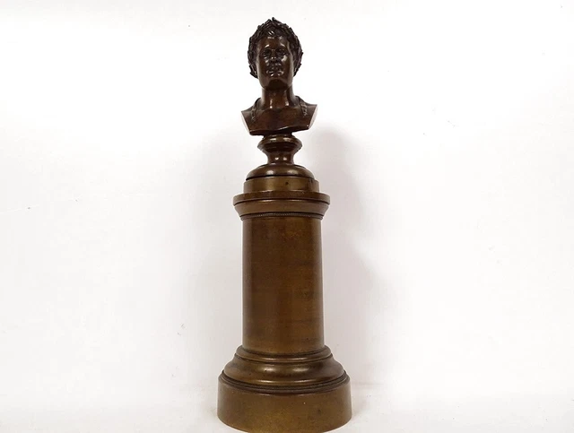 Buste En Bronze De L'empereur Titus – Moulage à La Cire Perdue, 6,75 Cm, Reproduction