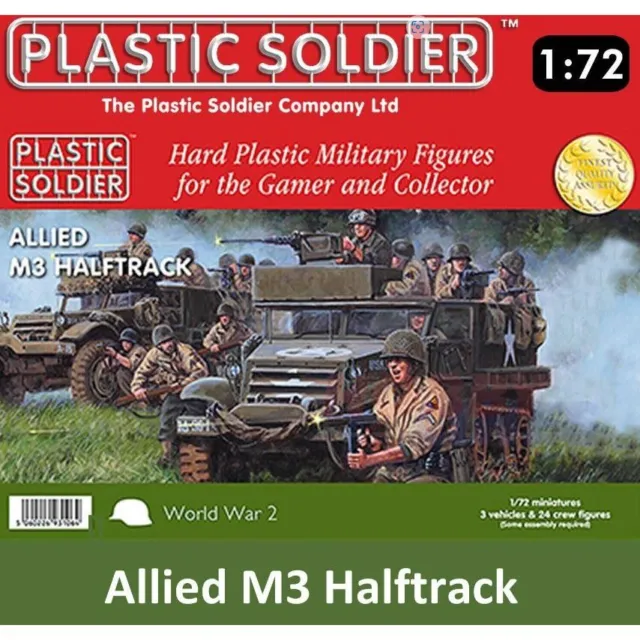 The Plastic Soldier Company WW2V20012 WWII US Army M3 Half Track - 1:72 Model