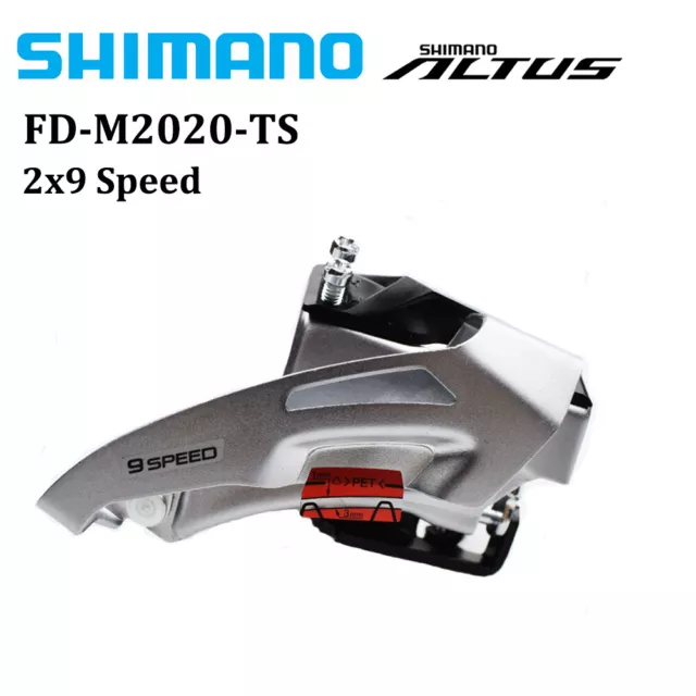 Shimano FD-M2020 Altus 2x9 Speed Front Derailleur Dual Pull 31.8mm MTB Bike