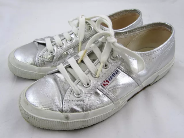 Superga Silver Fashion Sneakers | Mercari