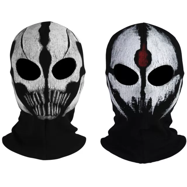 Fabric COD Ghost Horror Mask Helmet Balaclava Skull Prop Halloween Cosplay