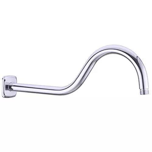 16 Inch S-Shape Shower Arm with Flange, Stainless Steel Shower Head Extension...