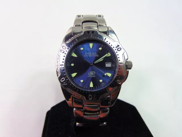 Reloj fossil blue 100 meters 2025