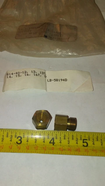 1 Pack Gas Furnace Burner Orifice #LB-51278BAN, LB-56409D, LB-51285DAP, LB58194D