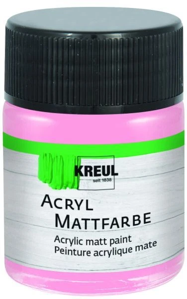 Kreul Acryl Mattfarbe pastellrosa 50 ml  Künstlerfarben