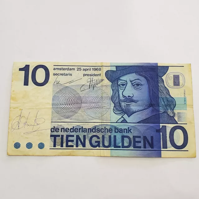 10 Gulden Banknote Nederland 1968