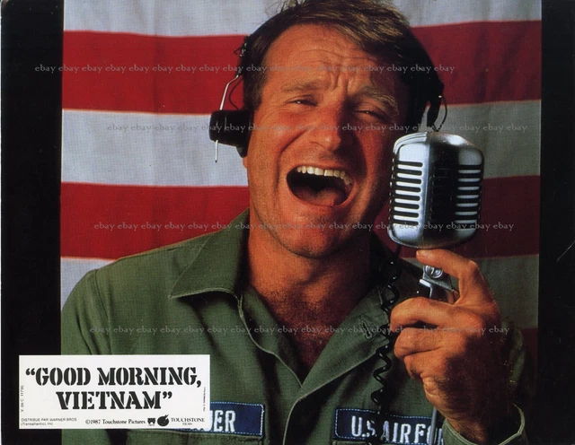 *ROBIN WILLIAMS GOOD morning Vietnam Photo d'exploitation papier