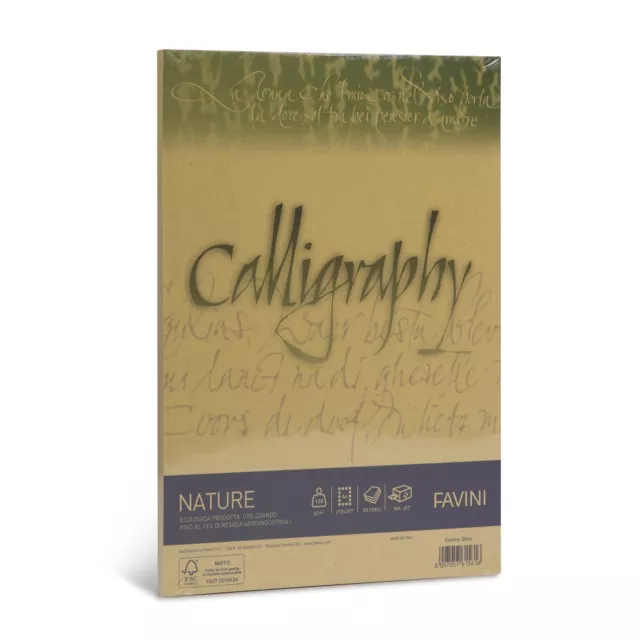 Favini Nature Calligraphy Printing Paper A4 (210x297 mm) Olive