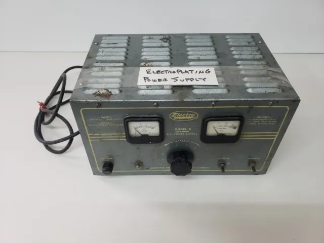 Electro Model B Filtered DC Power Supply Electroplating Power Supply