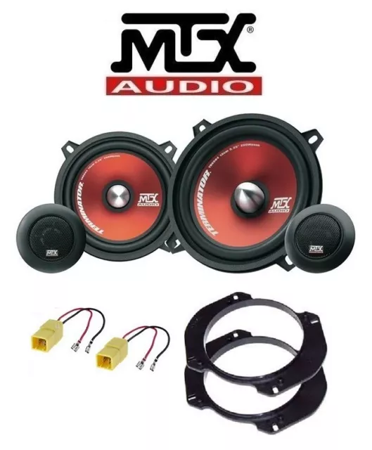 MTX Set TR50S 4 Haut Parleur 13cm pour Peugeot 306 Sw Brkt / Conn 220W Enceintes