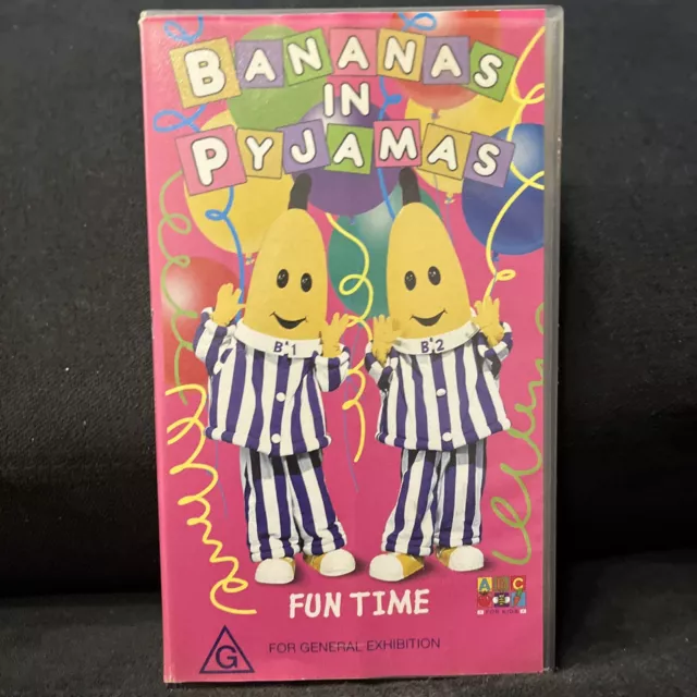 BANANAS IN PYJAMAS Fun Time VHS movie Video Cassette Tape ABC kids ...