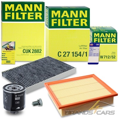 Pacchetto Ispezione Filtro Set XL MANN-FILTER d3dkv carbone attivo filtro filtro in linea 
