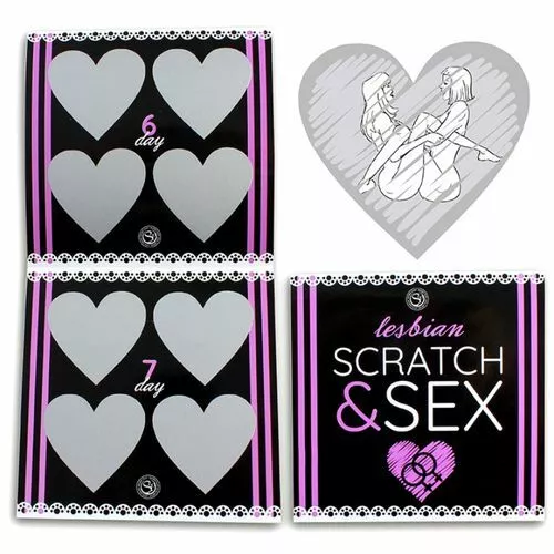 LESBIAN SCRATCH & SEX CARDS x 28 days of FUN GAME Love Couples Gay Women GIFT