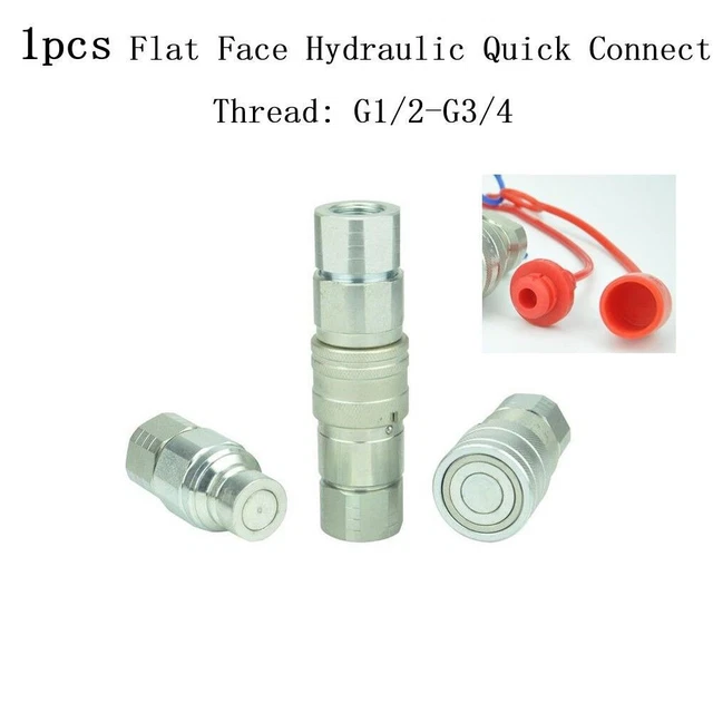 Raccord Rapide Accouplement Set G1/2 Hydraulique Mini Bobcat 1PC