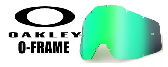 Goggle Shop Tear Off Lens To Fit Oakley Oframe Motocross Goggles - Mirror Green