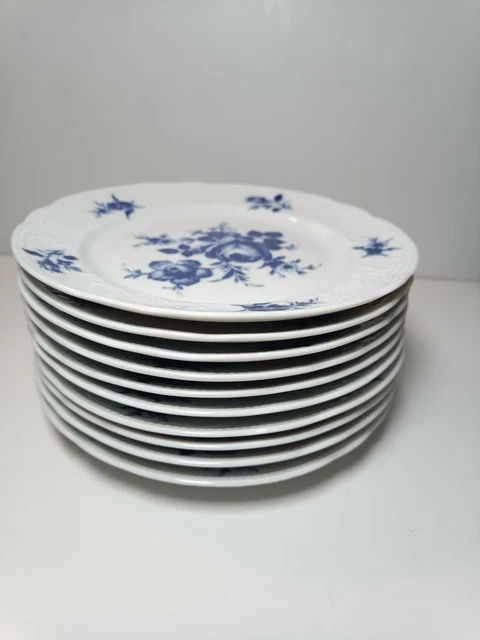 Platillo Seltmann Weiden Friederike Brixen Años 50 – Porcelana Azul Y Rosa Floral, Vintage Alemán, Apto Para Lavavajillas