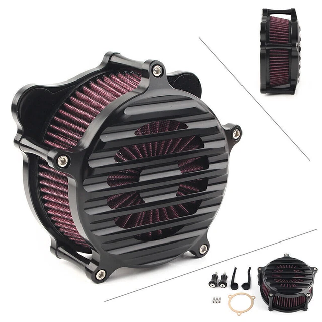 Black Air Cleaner Intake Filter for Harley Touring Road King Electra Glide 08-16