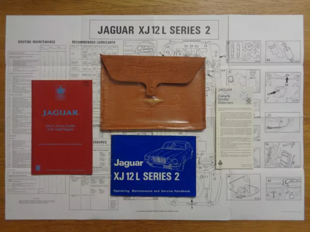 Jaguar XJ12L XJ 12 L Series 2 Owners Handbook/Manual and Wallet