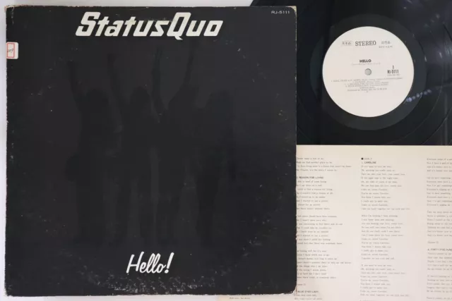 [Japan Used Record] Lp Status Quo Hello Rj5111Promo Vertigo Promo /00260