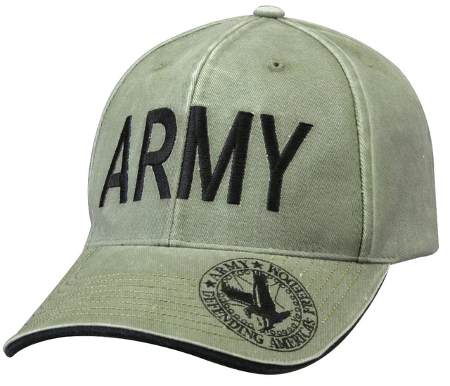 OD Military US Army Ballcap Cap Hat Vintage Style Olive Drab Rothco 9888
