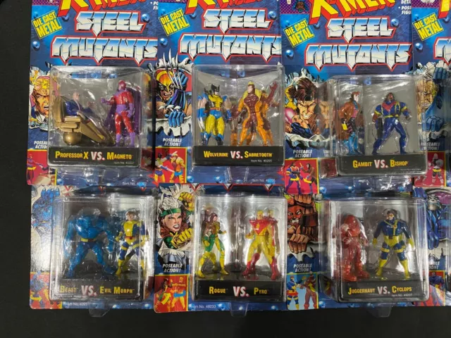 X-Men Steel Mutants - Complete Set - Lot of 12 (24 figures) - Marvel MCU Xmen 2