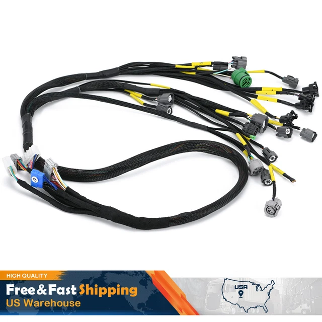 OBD1 ENGINE HARNESS For Honda Civic Integra B16 B18 D16 Tucked Budget B