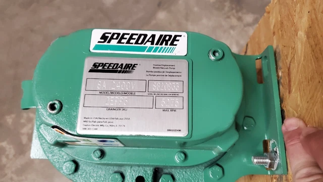 SPEEDAIRE SA2400V Positive Displacement Blower 2EPP3  V-BHC, NEW SEE DESCRIPTION 4