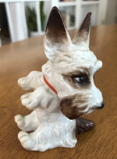 ANTIQUE Rosenthal Germany Porcelain Figurine SCOTTISH TERRIER DOG 1930's Signed