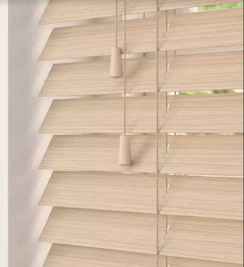 Faux-Wood String Venetian Blinds Fine Grained Made To Measure Venetian Blinds