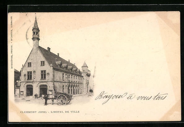 CPA Clermont, L´Hotel de Ville 1902