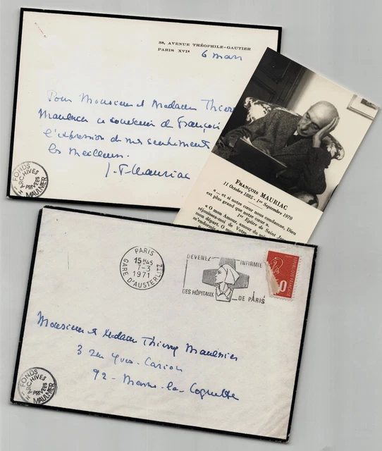 Carte Postale Signée Olivier Debré à Gaston Dick - 1971 - Autographe Manuscrit