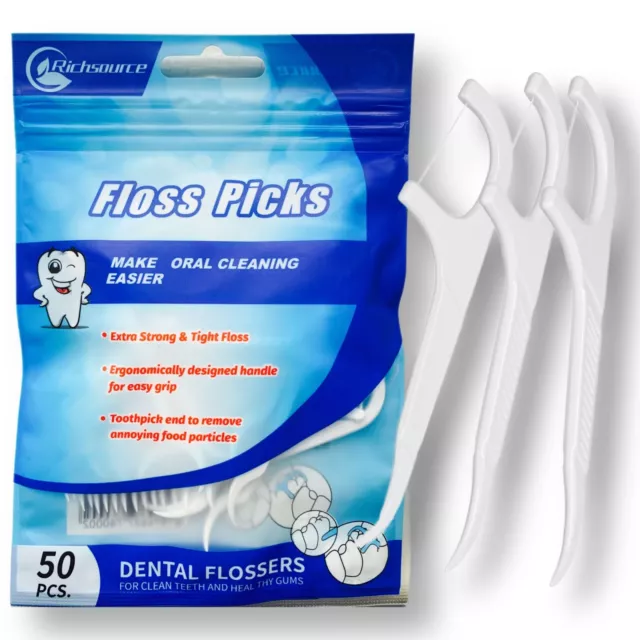 100 X Dental Floss Sticks | Interdental Tooth Picks Harps Teeth Brush