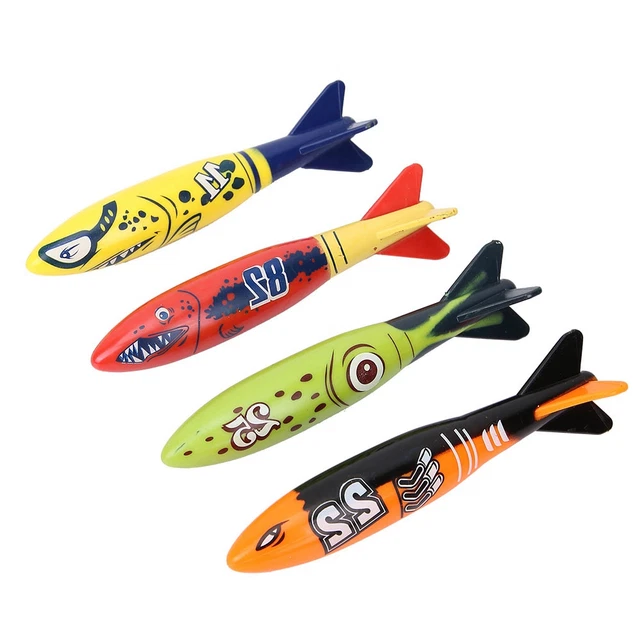 4X Underwater Diving  Plastic Throwing Swimming Diving Game Summer Toy