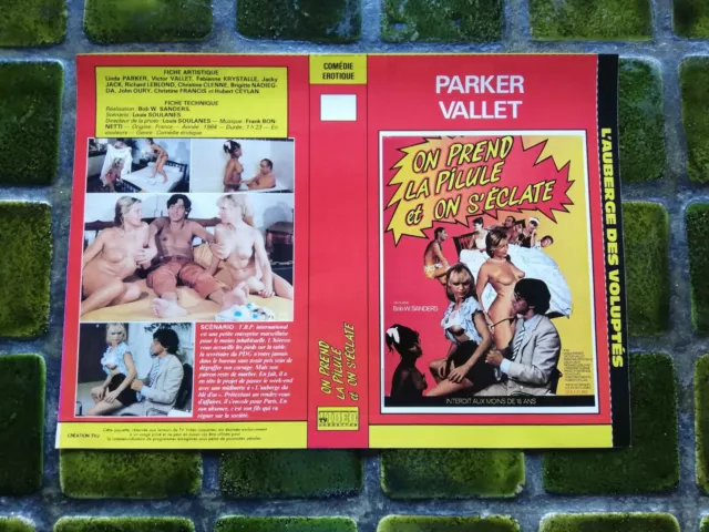 JAQUETTE VHS (seule) "On prend la pilule et on s'éclate" - 1984 - Bob W. Sanders