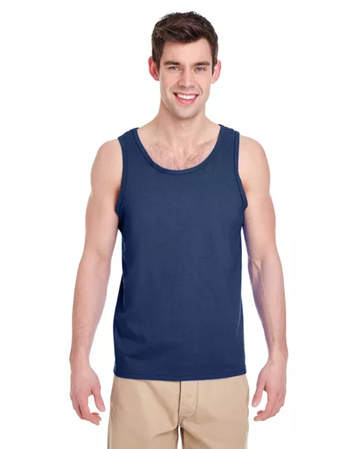 Gildan Adult Heavy Cotton 5.3 oz. Preshrunk Jersey Knit Tank Top G520 XS-3XL