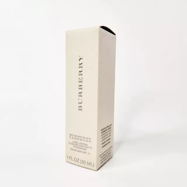 Burberry Cashmere Long Lasting Flawless Soft Matte Foundation SPF 20 ChooseShade