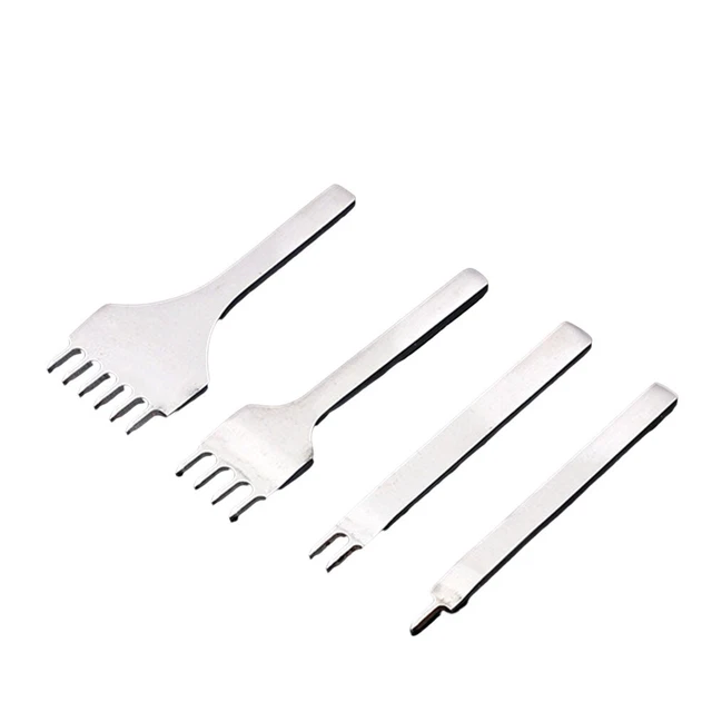 3pcs Outils Poinçonnage Trou En Cuir Bricolage Coupe Couture