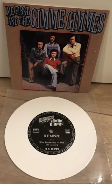 Me First & The Gimme Gimmes Kenny 7" Color White Pink 1/3300 Nofx Rancid