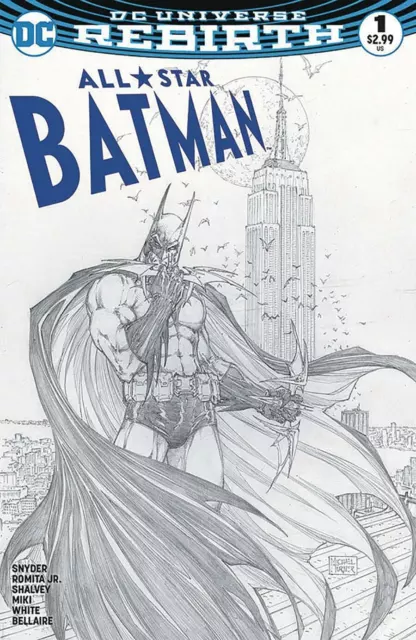 All-Star Batman #1 Michael Turner & Peter Steigerwald Aspen Comics Sketch Cover