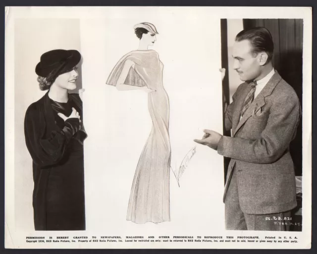 SALLY BLANE & WALTER PLUNKETT costume designer THE SILVER STREAK 1934 Orig Photo