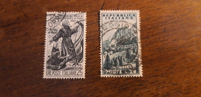 Timbres Italie stamps Italy 1953/1955/1956/1957/1958/1959/1960/1961/1963/1966 8