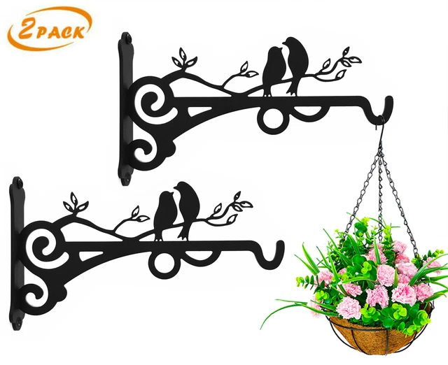 Blumenampelhalter Metall Pflanzenhalterung Wandhalter Haken Blumentopf Aufhänger