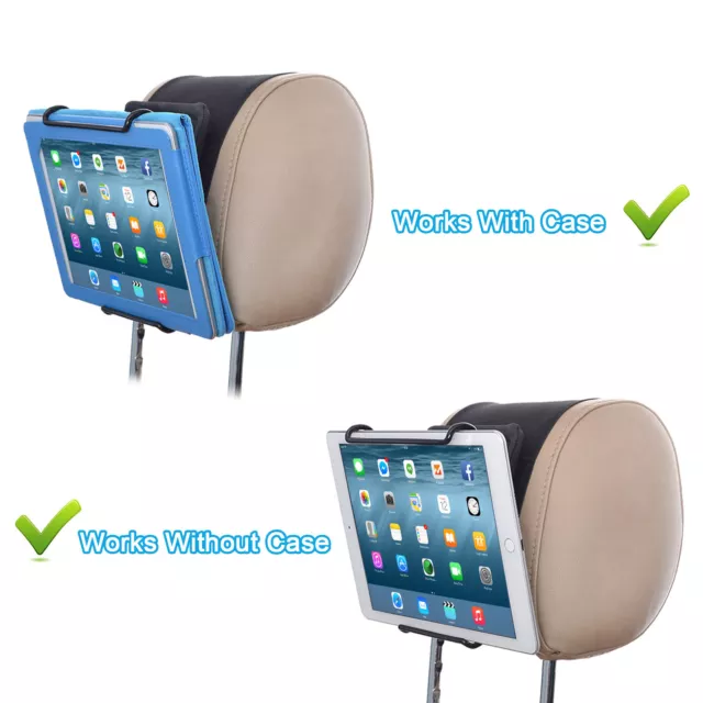 Universal Car Holder with Adjustable Clamp for Tablets- iPad,Galaxy Tab,Kindle