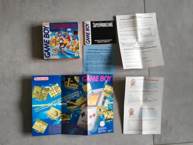 Nintendo Game Boy Boite Vide Jeux Super Mario Land Avec Notice