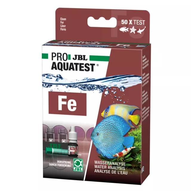 Proaquatest Fe Fer Test Rapide Étang de Jardin Eau Douce Eau de Mer Aquariums