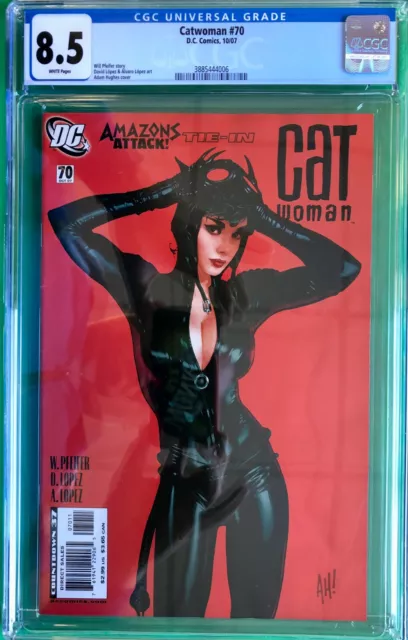 Catwoman #70 CGC 8.5 Classic Adam Hughes Cover DC Comics (2007)