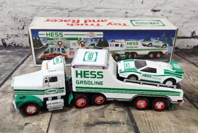 1991 HESS Toy Truck and Racer Lamborghini In ORIGINAL BOX